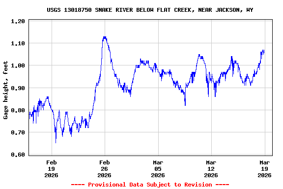 Graph of  Gage height, feet